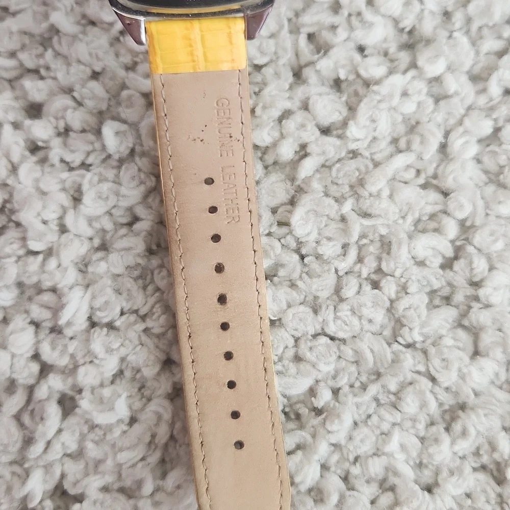 Yellow Joan Rivers‎ Watch with Crystal Accents